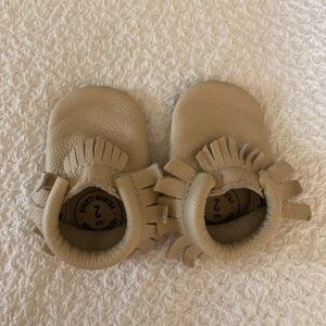 Freshly Picked Moccasins in “Birch”, Size 2